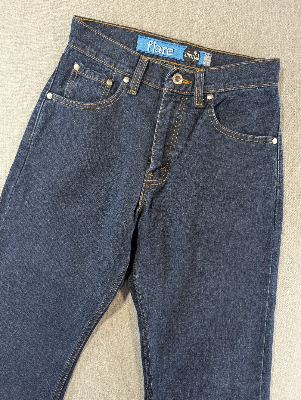 Vtg Levi's SilverTab Flare Jeans Women's 27 X 30 Dark Wash Blue